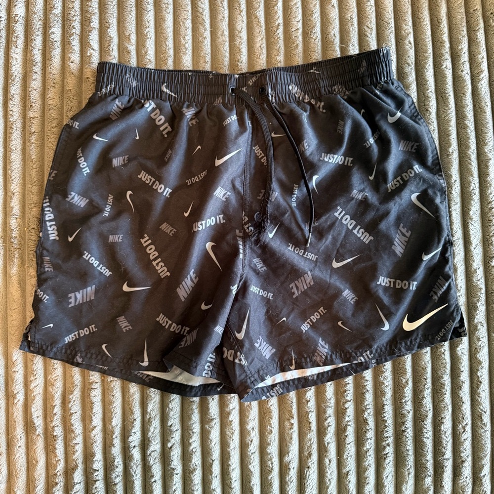 Nike Black Swim Trunks 5”